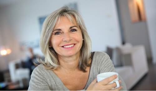 Older woman smiling